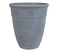 Vaso per Piante Rotondo Miscela di Pietre Colore Grigio ø 43 Katalima