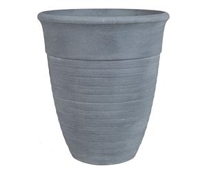 Vaso per Piante Rotondo Miscela di Pietre Colore Grigio ø 43 Katalima