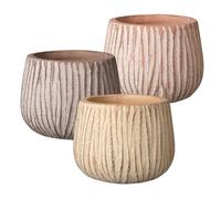 VASO PER PIANTE TERRACOTTA GLAZED CASKA COLORI E MISURE ASSORTITI - ELEGANTE