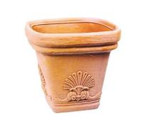 VASO IN RESINA PER PIANTE FIORI QUADRO ZEUS CM 30X30XH28 (27206)