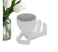 Vaso per piante - Vasi in ceramica a forma di umano | Vaso da fiori a forma di corpo umano | Vasi di fiori artificiali a forma di umano moderno creativo | Vaso di fiori decorativo