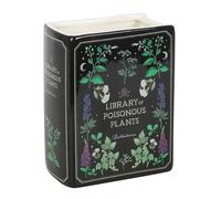 Vaso per piante velenose a forma di libro, in ceramica, stile gotico, design botanico e ispirato ai libri, decorazione per fiori, regalo per gli appassionati di piante e libri
