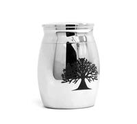 Vaso per urna funeraria cineraria in acciaio inossidabile che apre il