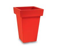 VASO PIANTE MODERNO QUADRATO ALTO VECA ARANCIO/GIALLO