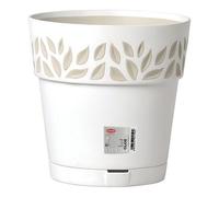 Stefanplast Vaso Cloe Ø 30 cm con riserva d'acqua Beige