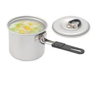 Vaso pieghevole da campeggio, testa del latte da campeggio, 700 ml, pieghevole, in lega di alluminio, multiuso, non stick per avventure all'aperto, escursioni, campeggio, picnic, barbecue, viaggi su