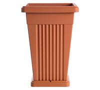 VASO 'PIRAMIDE' cm 40 x 40 x h 59 Lt. 50 bianco
