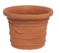 Giardini del Re Vaso per Piante in Resina Festonato da esterno Tondo cm 45X34H - PRESTIGE