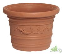 VASO PLASTICA FESTONATO TONDO ROTONDO CM.60X44H PRESTIGE PER FIORI PIANTE
