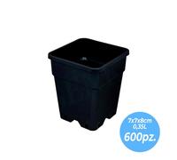 vaso plastica quadrato nero vasi resistenti esterno interno coltivazione piante