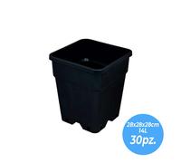 vaso plastica quadrato nero vasi resistenti esterno interno coltivazione piante