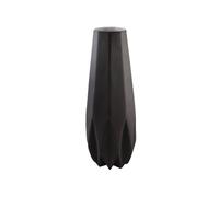 Vaso POLYGONO Nero Altezza 41cm Porcellana