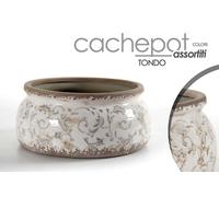 VASO PORTA FIORI CERAMICA 232310CACHEPOT TONDO CENTROTAVOLA EVENTI COLOR ASS