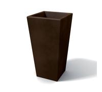 VASO PORTA PIANTA ALTO 105 RETTANGOLARE QUADRATO MARRONE BRONZO MARRONE BRONZO
