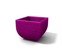 Vaso Porta vaso, h50 in polietilene Modello Mediterraneo Rustico Dimensioni 50x50xh 50 cm ideale x l'esterno si può piantumare direttamente al suo interno colore Viola viola