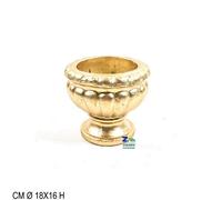 VASO PORTAFIORI COPPA POMPEI COLORE ORO DIAM. 18X16 H ARREDO INTERNO