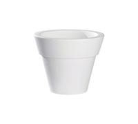 Vaso portavaso in resina campana a fascia larga Porto Rosa colore Neutro d45x...