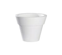 Vaso portavaso in resina campana a fascia larga Porto Rosa colore Neutro d55x...