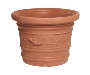 Vaso Prestige in resina festonato decorato 50x38 cm per piante balconi terrazzi