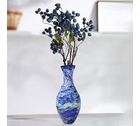 Vaso puzzle 3D, 160 puzzle 3D per adulti, arti e mestieri unici per adulti, vaso di fiori in plastica, ornamento floreale orientale per composizione di fiori e decorazione per casa e ufficio (stile B)