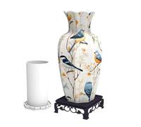 Vaso puzzle 3D for adulti, vaso con design di uccelli e piante ad acquerello, fai da te supporto, arredamento for la casa ispirato alla natura, regalo inaugurazione della