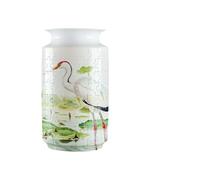 Vaso puzzle 3D, gru dalla corona rossa decorativa fai-da-te, in plastica ad incastro, non richiede colla, decorazioni for la casa uniche e regalo creativo for gli amanti della natura