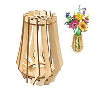 Vaso Puzzle in Legno, Vaso di Jigsaw Bouquet, Vaso di Fiori Finto per Fiori Artificiali, Piante Artificiali, Vaso in Legno per Decorazione Della Tavola, Regalo per Gli Amanti Dei Fiori