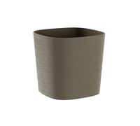 Vaso quadrato Capri - 13 L - sabbia - TeraPlast