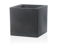 VASO QUADRATO COLORE ANTRACITE 58X58 CM H 58 MOD. SCHIO CUBO