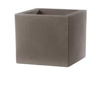 VASO QUADRATO COLORE CAPPUCCINO 58X58 CM H 58 MOD. SCHIO CUBO