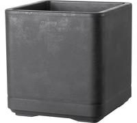 Vaso quadrato con riserva d'acqua Cubo Cosmo, 38x38x39,2 cm (25,5 L), Antracite