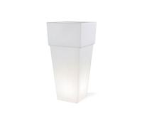 Piantana Da Esterno Moderna Lounge Termoplastica E Porcellana Bianco 1 Luce E27