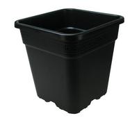 Vaso quadrato in plastica nero più resistente 30.5x30.5x30.5 18 l - 10pcs