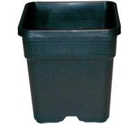 VASO QUADRATO IN PLASTICA PIU' RESISTENTE 28.5X28.5X28.4 - 14 L - 10pcs - NERO