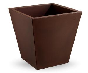 Vaso quadrato in resina "Cosmos" 65 cm.