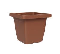 Vaso Quadrato Indoor e Outdoor Tera Nazca Clay 39x39 cm in Plastica Riciclata Argilla