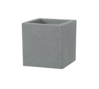 Vaso Quadrato Indoor e Outdoor Tera Schio Cubo Smoke 30x30 cm in Plastica