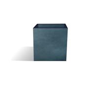 Vaso Quadrato Liscio 40x40 H.40 Antracite - Design Moderno per Giardino e Terrazzo