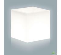 VASO QUADRATO PER PIANTE ILLUMINATO HOME LIGHT CUBO CM.40X40X40H BIANCO INTERNO