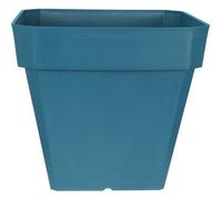 Vaso quadrato Riviera Soleilla 50x50 cm 65 L blu polipropilene