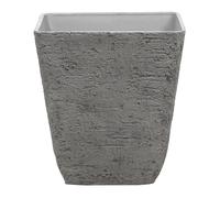 Vaso Quadrato Simil Pietra Grigia per Interni e Esterni 49 x 49 x 53 cm Delos