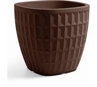 Vaso Quadrato Tyle 30 cm Bronzo