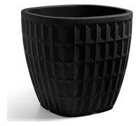 Vaso Quadrato Tyle 30 cm Nero
