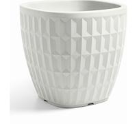 Vaso Quadrato Tyle 30 cm Terra Dolomia
