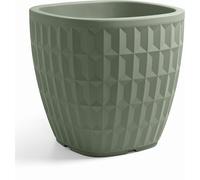 Vaso Quadrato Tyle 30 cm Terra Laguna