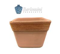 Vaso Quadro Graffiato Terracotta Arredamento Giardino (17,26)