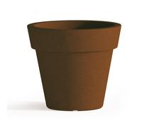 VASO SOTTOVASO H45 ALTO MODERNO CACHE POT MADE IN ITALY DESIGN GIARDINO MARRONE