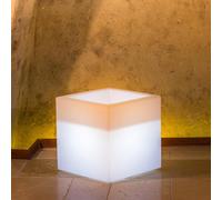 VASO RESINA ALTO MADE IN ITALY MODERNO QUADRATO GIARDINO VASI LUCE LED LUMINOSO