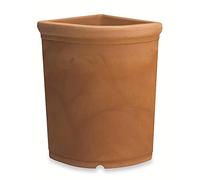 Vaso Resina Angolare Liscio cm. 33 Anticato