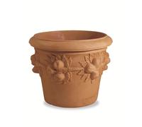 Vaso resina Conico Festonato con Melograni cm. 50